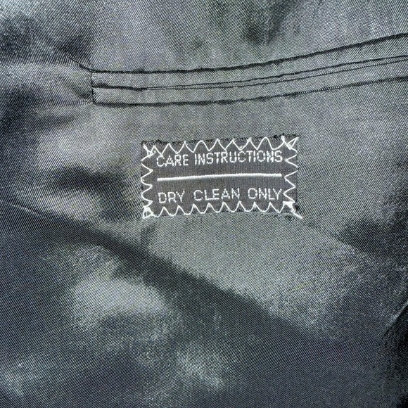 Ungaro Uomo Blazer Mens 44L Gray Pinstripe Wool Double Breasted Made Italy - Picture 7 of 13